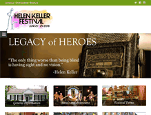 Tablet Screenshot of helenkellerfestival.com